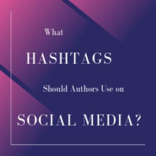 What hashtags should authors use