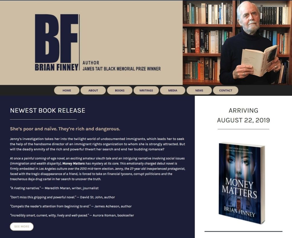 Link to Brian Finney's homepage, Book Publicity, Book Marketing Plan