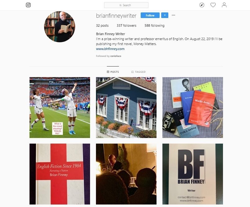 Brian's New Instagram Account Book Marketing Ideas Coriolis
