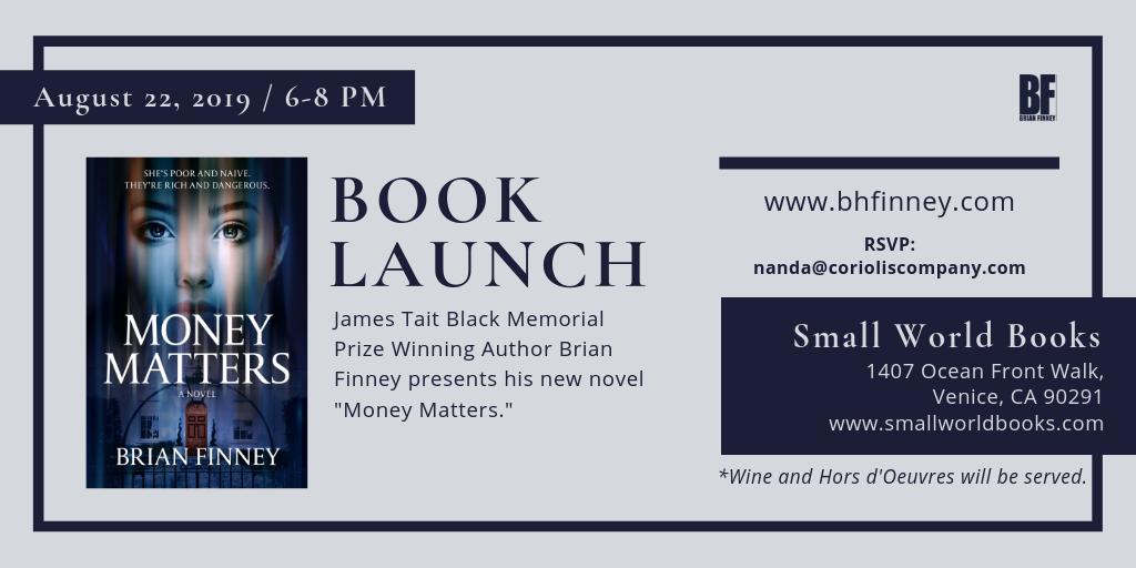 Brian Finney's Money Matters Book Launch, Book Publicity