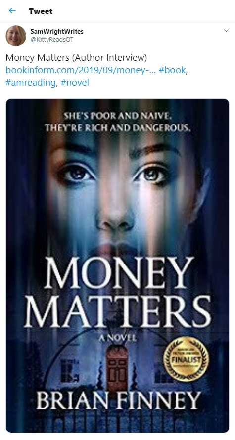 Sam Writes featured Money Matters by Brian Finney