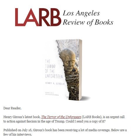 LARB Books The Terror of the Unforeseen