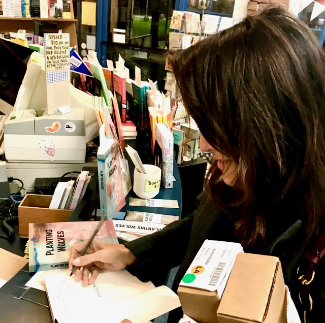 Neda Disney Planting Wolves Book Signing at Small World Books Venice CA