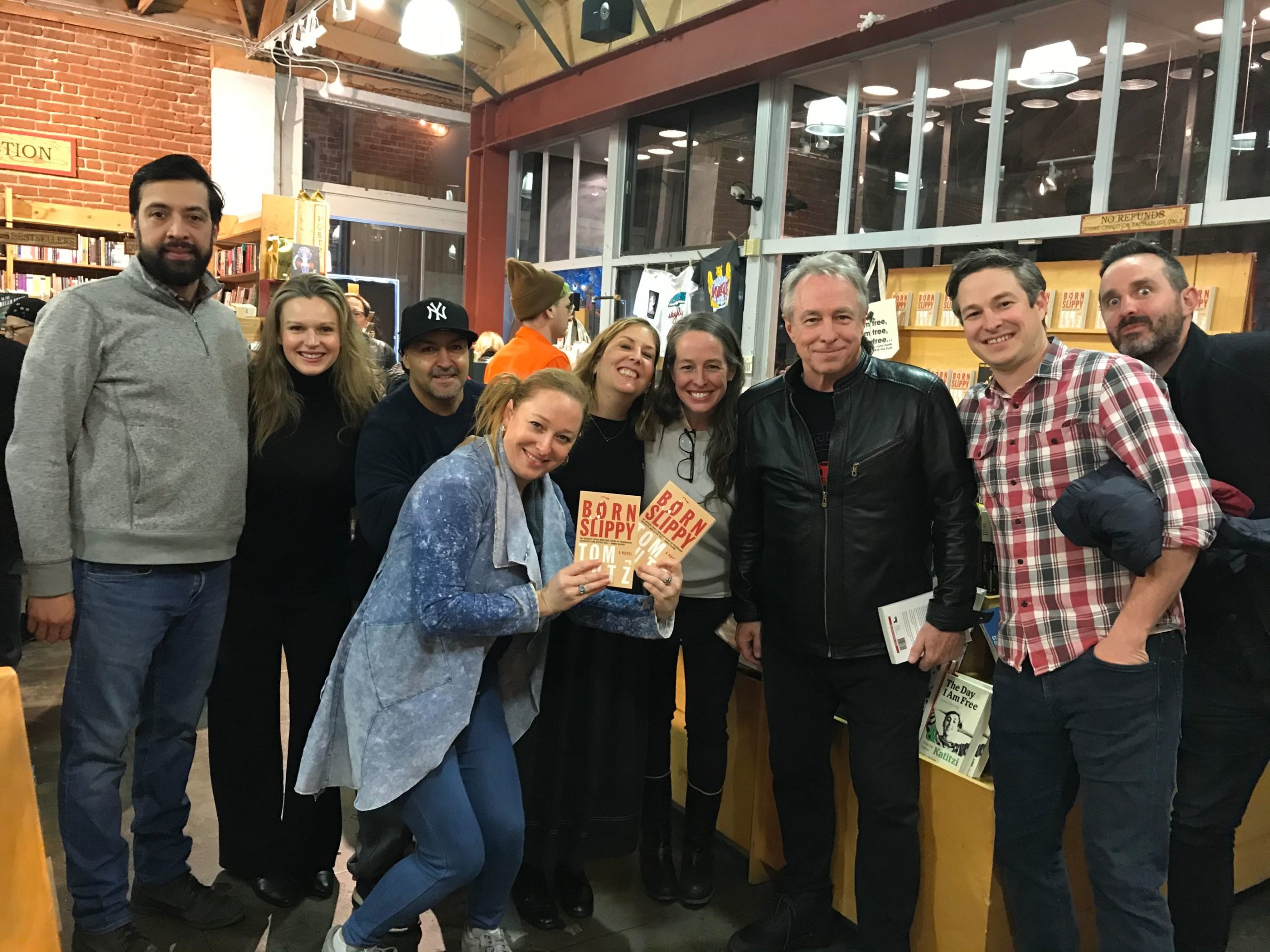Tom Lutz book launch event with family