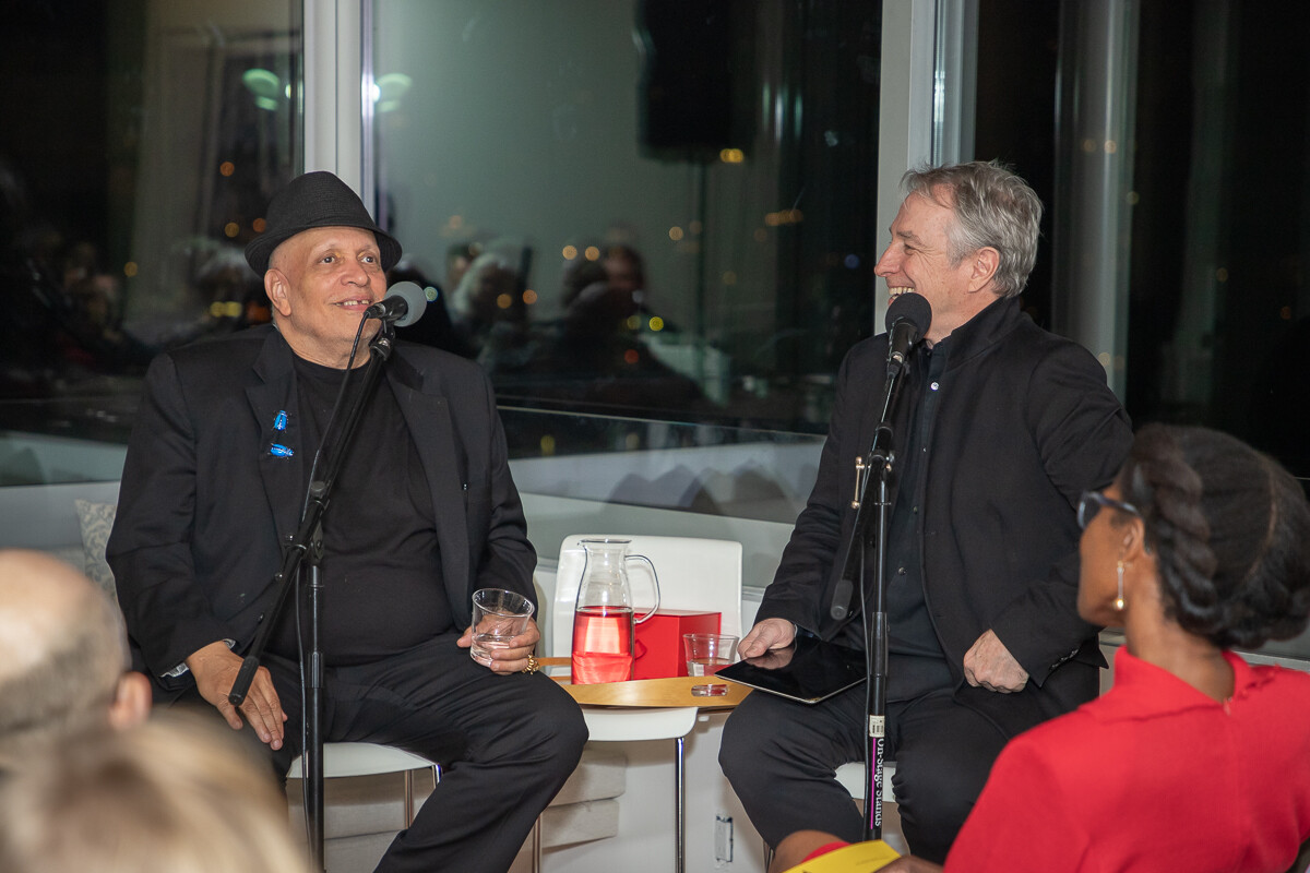 Walter Mosley and Tom Lutz