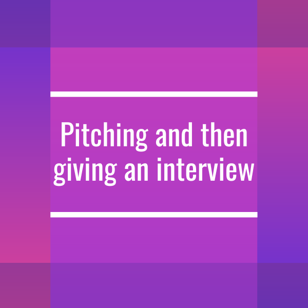Pitching and then giving an interview | Coriolis Company