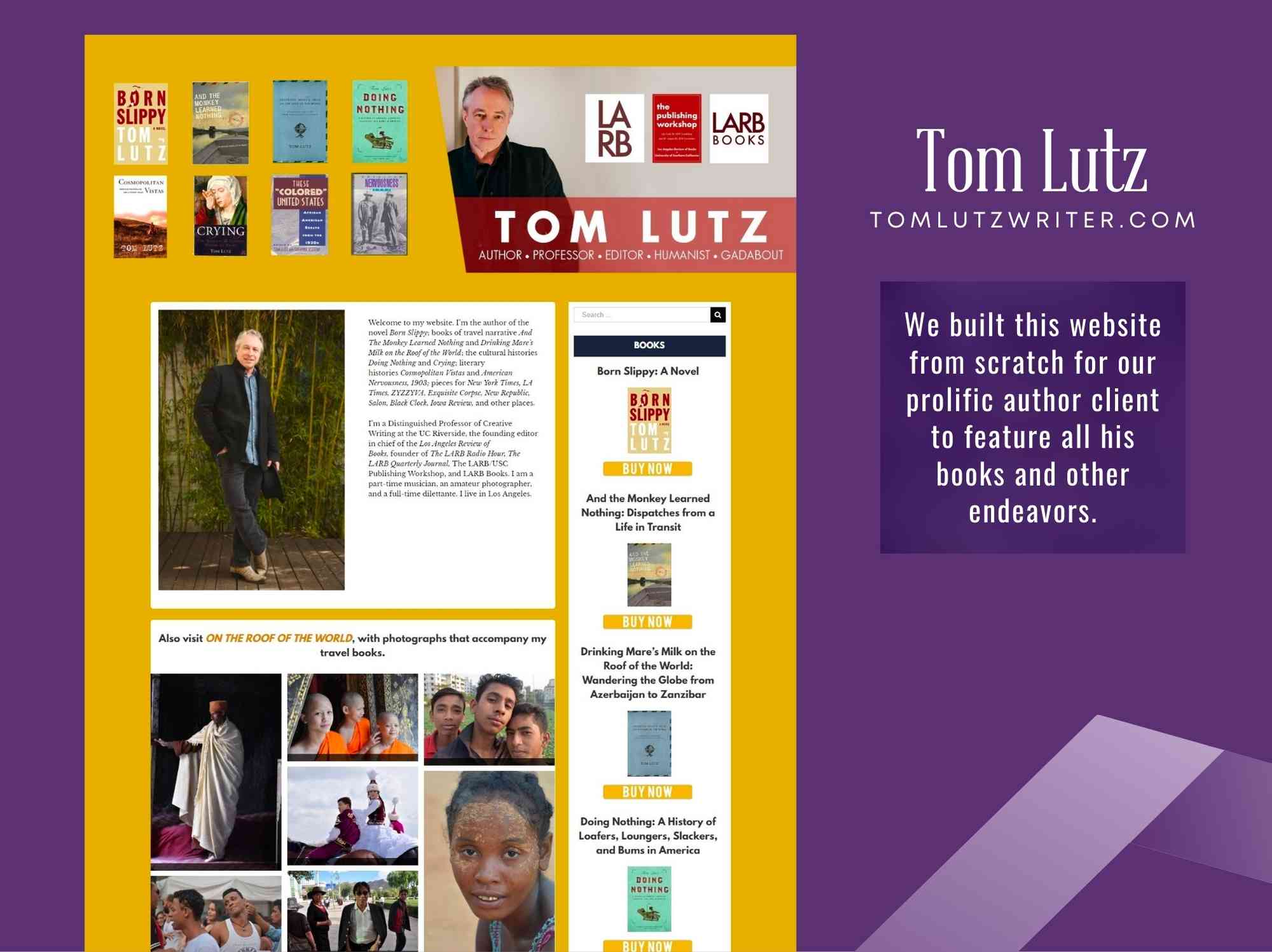 Tom Lutz Website
